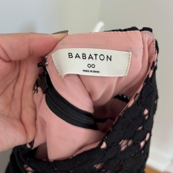 Aritzia Babaton Black Lace Dress / size 00 / Like New! - Picture 4 of 4